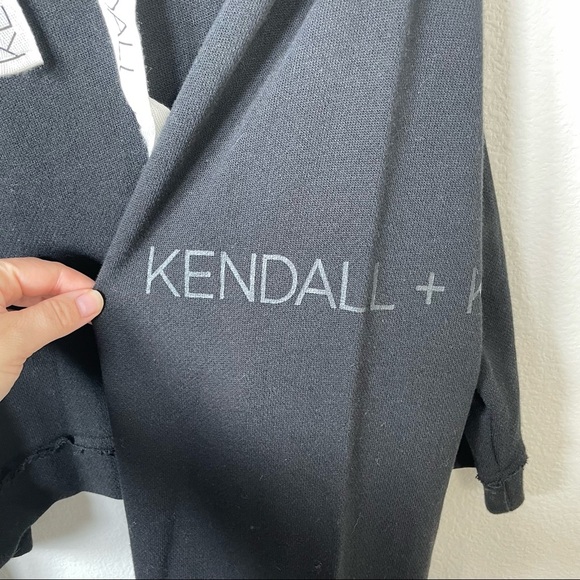Kendal & Kylie Black Hooded Pullover Sweater Sz XL - Picture 8 of 10